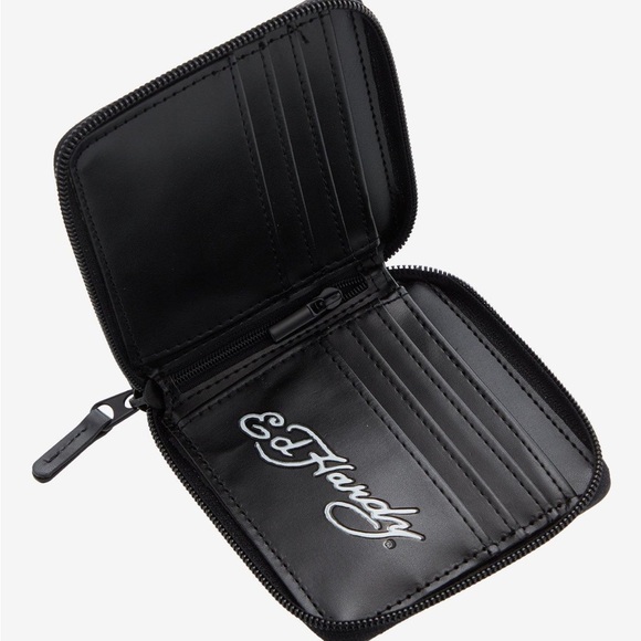 Ed Hardy Black Wallet with Tiger Design NWT​ - Picture 3 of 4